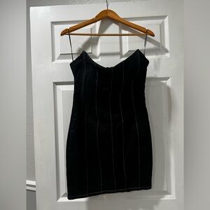 Windsor Black Dress with Silver Accents